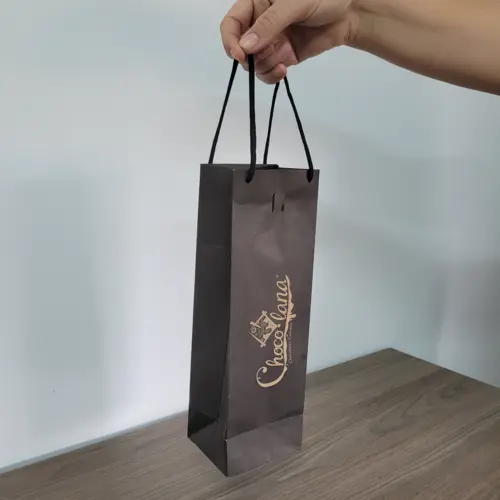 Choco·lana — Sacola slim para garrafa