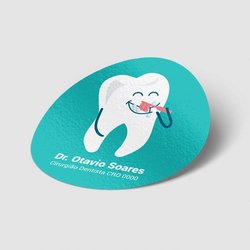 Adesivo personalizado aplicado em embalagem