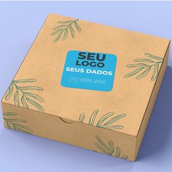 Adesivo personalizado aplicado em embalagem