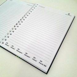 Miolo personalizado — Páginas pautadas com identificação