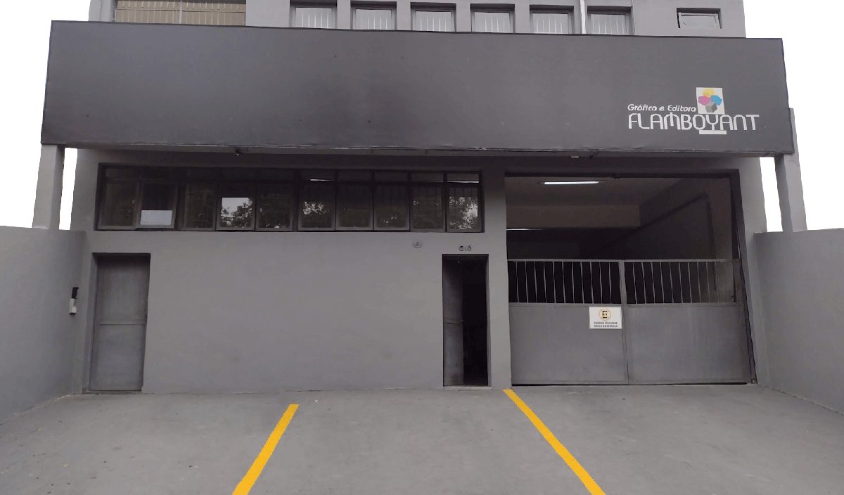 Fachada da Gráfica e Editora Flamboyant em Campinas-SP